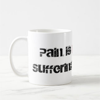 Caneca De Café Dor e sofrimento