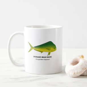 Caneca De Café Dorado (Mahi Mahi) - Animais Marinhos da Califórni