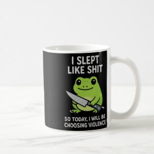 Caneca De Café Dormi Muito Hoje Vou Escolher a Violência _1