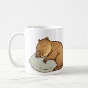 Caneca De Café dormindo Capybara Sleepybara