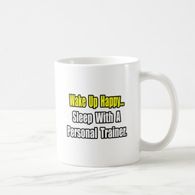 Caneca De Café Dormir Com Um Treinador Pessoal (Direita)