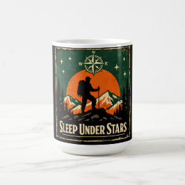 Caneca De Café Dormir sob as Estrelas – Camper de Observação de E
