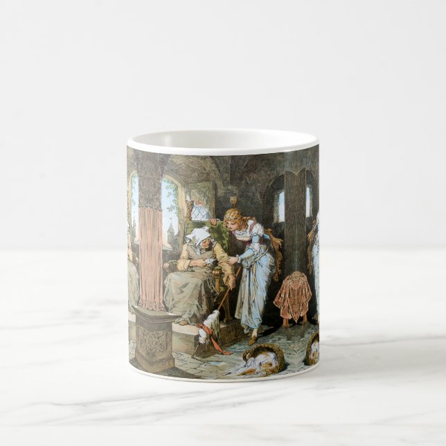 Caneca De Café Dornröschen – Sleeping Beauty – Grimm Märchen (Centro)