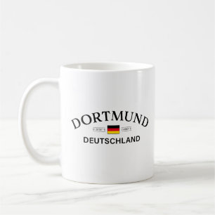 Caneca De Café Dortmund Deutschland Coordenadas Alemão