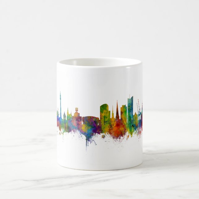 Caneca De Café Dortmund Germany Skyline (Centro)