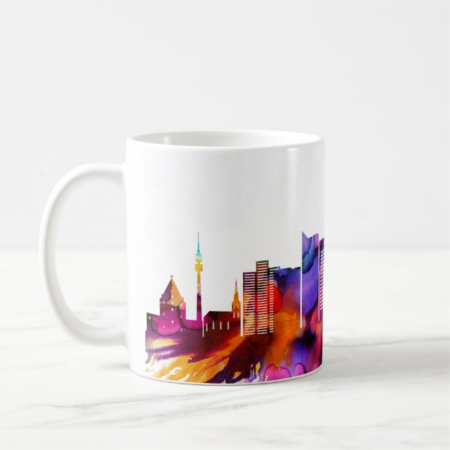 Caneca De Café Dortmund Skyline (Esquerda)