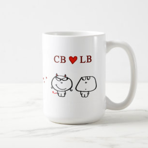 Caneca De Café Dos "coração libras CB "