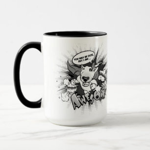 Caneca de café dos desenhos animados de bull