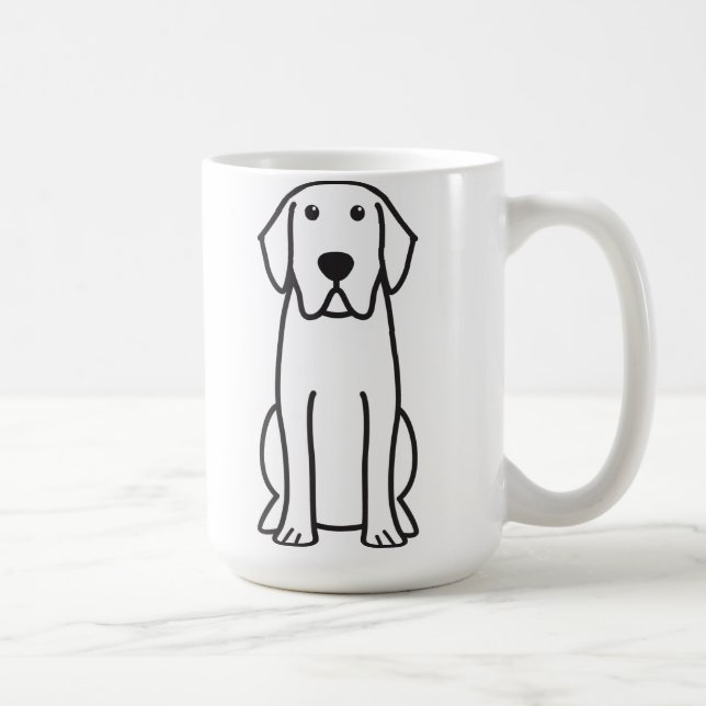 Caneca de café dos desenhos animados do cão de (Direita)