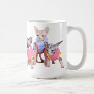 Caneca de café dos gatinhos de Sphynx