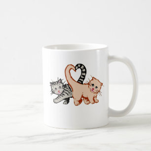 Caneca de café dos gatinhos do amor