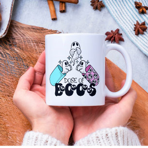 Caneca De Café Dose de Boos Engraçada Coffee Mug Halloween