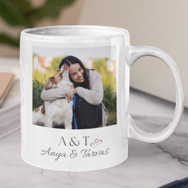 Caneca De Café Double Initial Duo Pet Companion