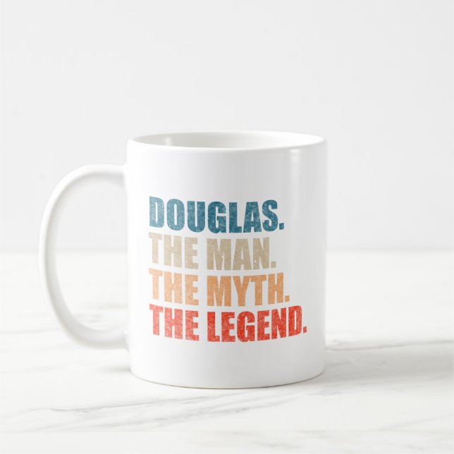Caneca De Café Douglas O Homem O Mito A Lenda (Esquerda)