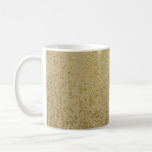 Caneca De Café Dourada textura granulada para criar efeito angust