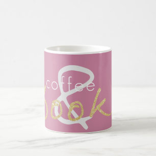 Caneca De Café Dourado café com faísca e livros