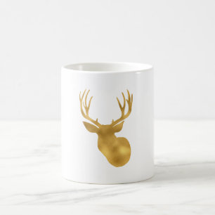 Caneca De Café Dourado Deer