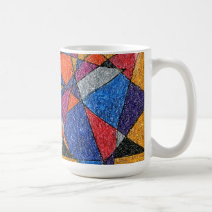 Caneca De Café "Dourado e joias" Abstract Design Túg