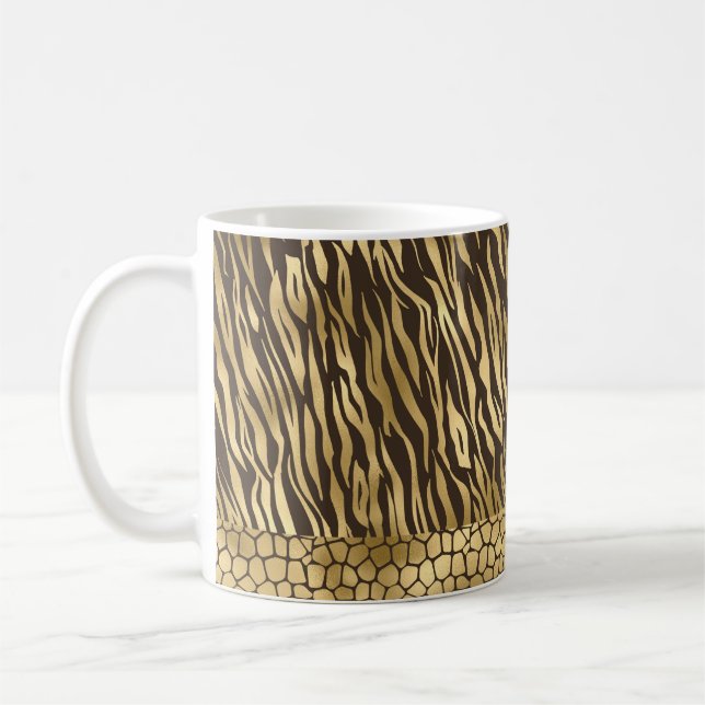 Caneca De Café Dourado legista Girafa Bonito de luxo (Esquerda)