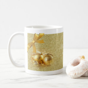 Caneca De Café Dourado Ornament Christmas Mug