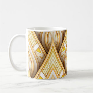 Caneca De Café Dourados Motifs Étnicos: Luxuosos sem Semente