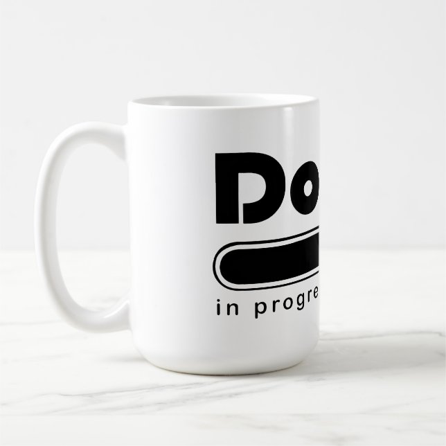 Caneca De Café Doutor Em Andamento Barra De Carregamento Engraçad (Esquerda)