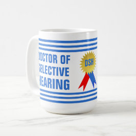 Caneca De Café Doutor em Audição Seletiva Engraçado