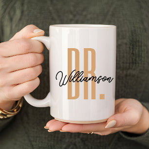 Caneca De Café Doutor Mug Personalizado, Doutora Graduando Presen