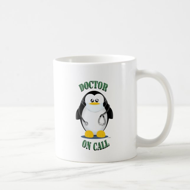 Caneca De Café Doutor no pinguim da chamada (Direita)