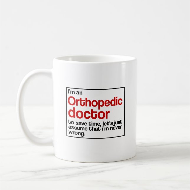 Caneca De Café Doutor ortopédico (Esquerda)