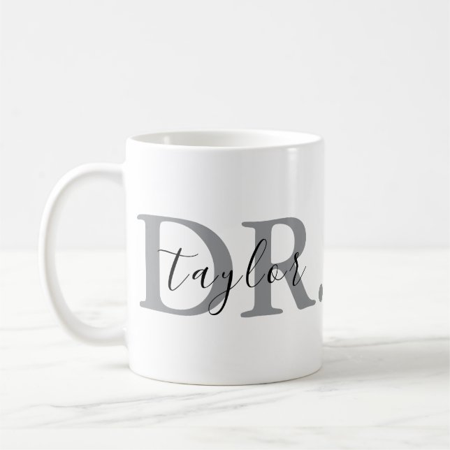 Caneca De Café Doutor Personalizado Coffee Mug (Esquerda)