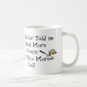 Caneca De Café Doutor Prescrição do golfe