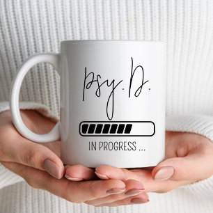 Caneca De Café Doutorado Em PsyD, Doutorado Em Psicologia