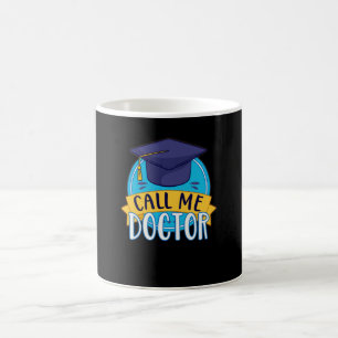 Caneca De Café Doutorado Me Chame De Médico Graduando Promoção