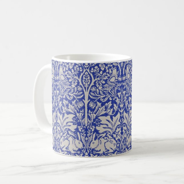 Caneca De Café Dove e Coelho, William Morris (Frente Esquerda)