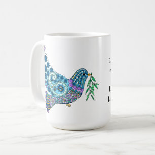 Caneca De Café Dove of Peace w Verse de John 16:33
