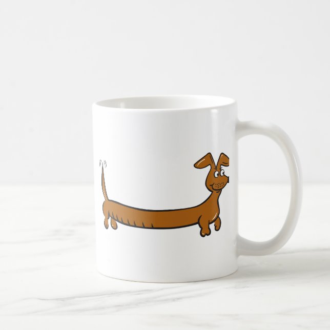 Caneca De Café Doxie Dachshund (Direita)