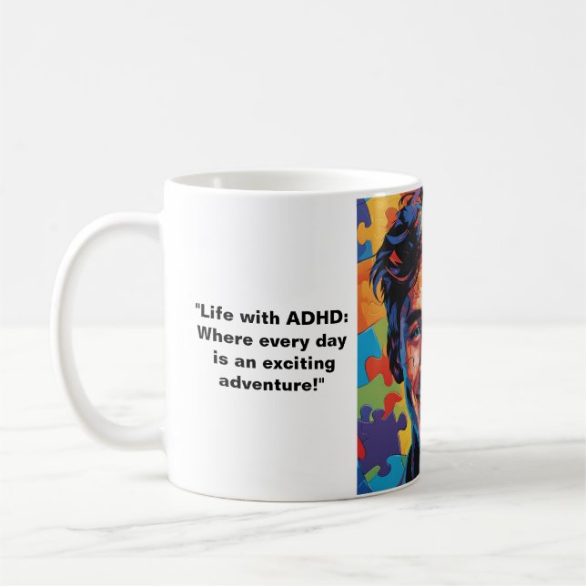 Caneca De Café Dr. Anders OsbornePh.D., Brilhância do ADHD (Esquerda)