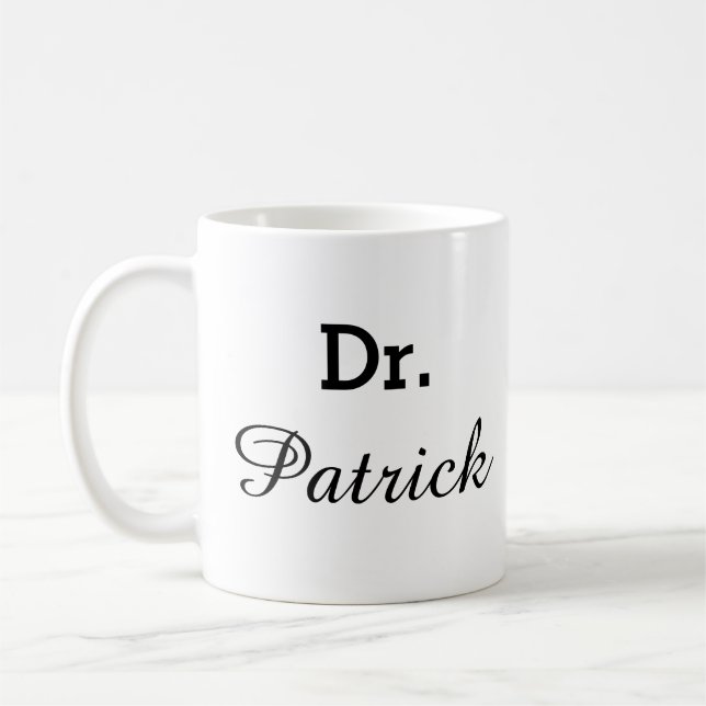 Caneca De Café Dr. Mug - Dr. Mug Personalizável (Esquerda)