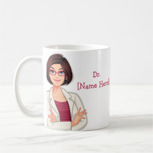 Caneca De Café Dr. Name Personalizado Melhor Médico Dotado Mug d