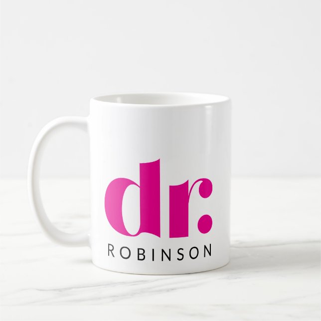 Caneca De Café dr. [Nome personalizado] (Esquerda)