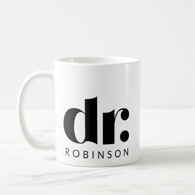 Caneca De Café dr. [Nome personalizado] (Esquerda)