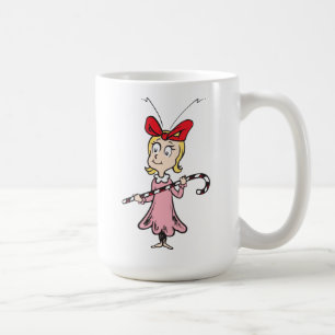 Caneca De Café Dr. Seuss   Cindy-Lou Who - Holding Candy Cane