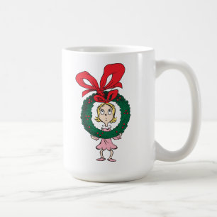 Caneca De Café Dr. Seuss   Cindy-Lou Who - Wreath