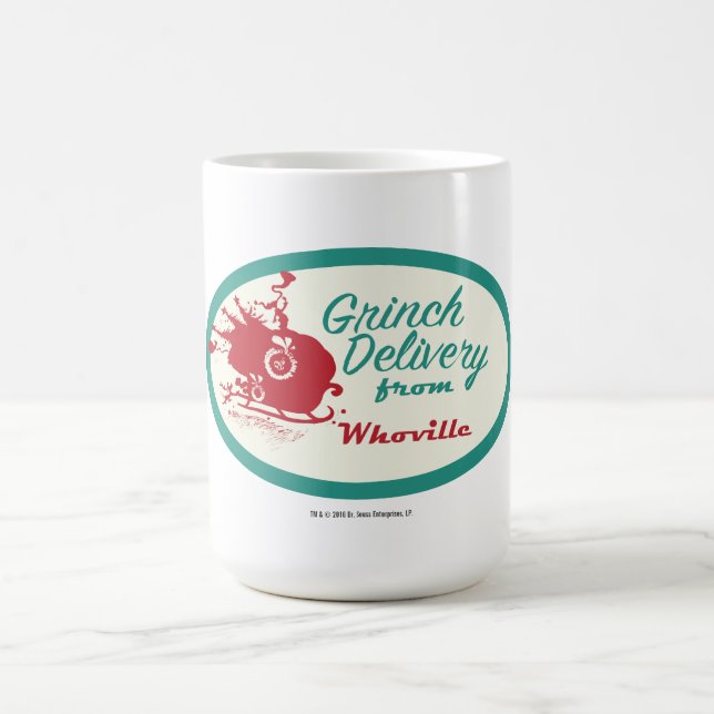Caneca De Café Dr. Seuss | Entrega do Grinch de Quem-ville (Centro)