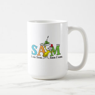 Caneca De Café Dr. Seuss Eu sou Sam. Sam eu sou.