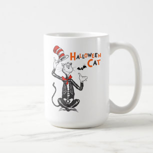 Caneca De Café Dr. Seuss   Gato do Chapéu de Halloween