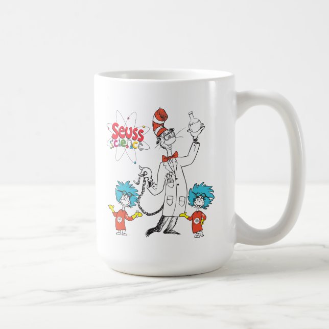 Caneca De Café Dr. Seuss | Gato na Ciência do Hat Seuss (Direita)