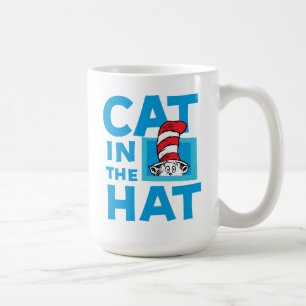 Caneca De Café Dr. Seuss   Gato no logotipo chapéu