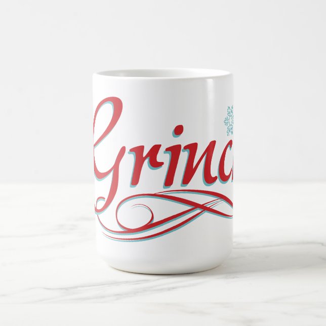 Caneca De Café Dr. Seuss | O Grcript - Vermelho e Azul (Centro)